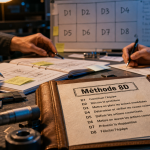 Analyse 8D : méthode 8 étapes qualité, dossier qualité D1 à D8