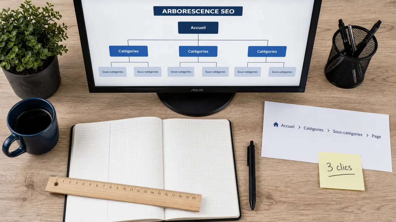 Arborescence seo : catégories, silos et maillage interne, schéma SEO et fil d’Ariane