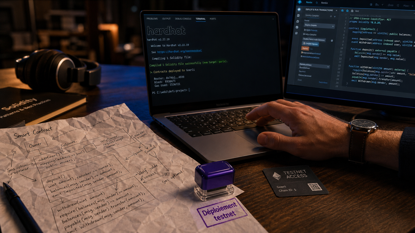 Formation Solidity : sécurité smart contracts Ethereum