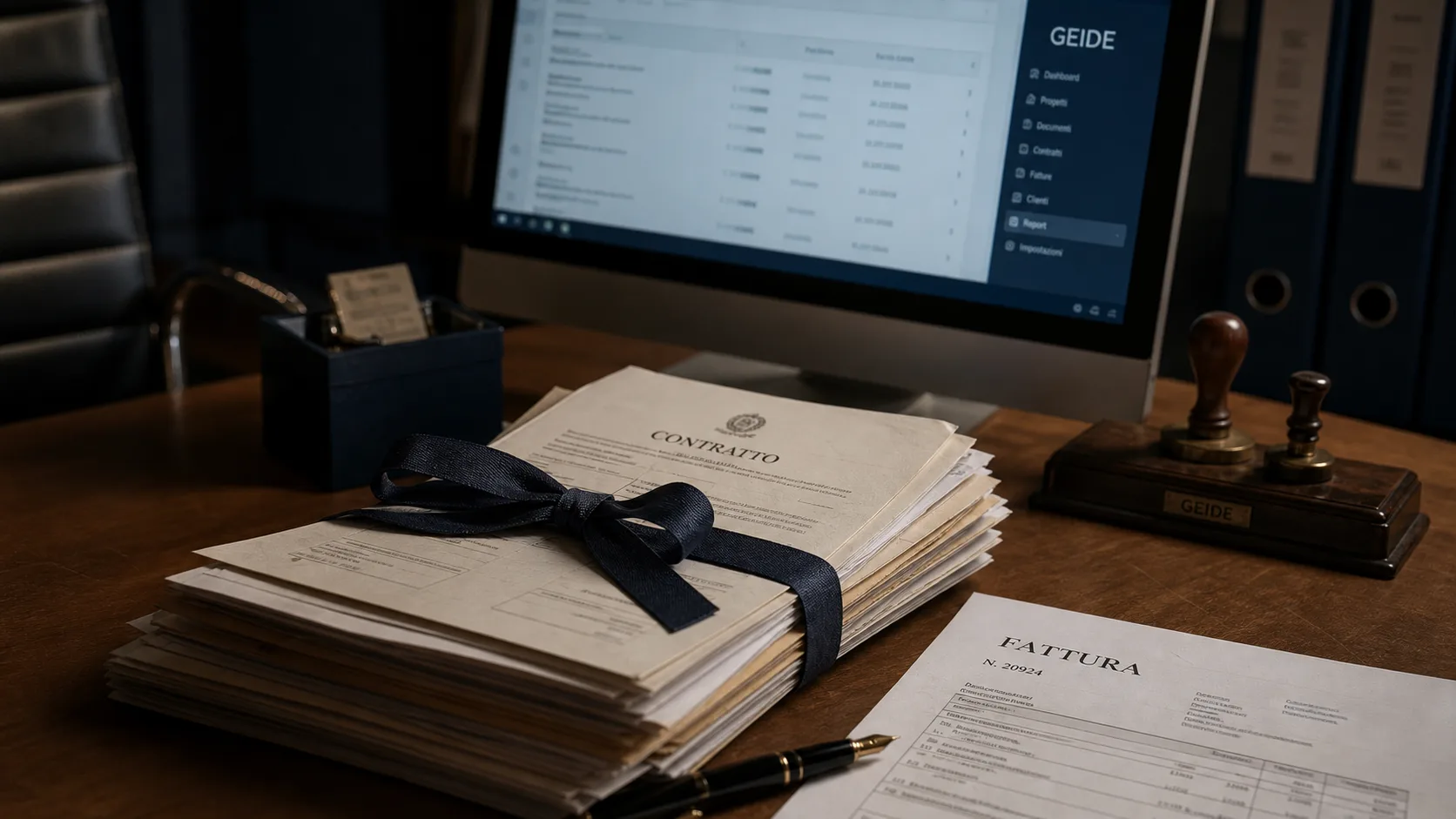 GEIDE définition : contrats et factures numérisés au bureau