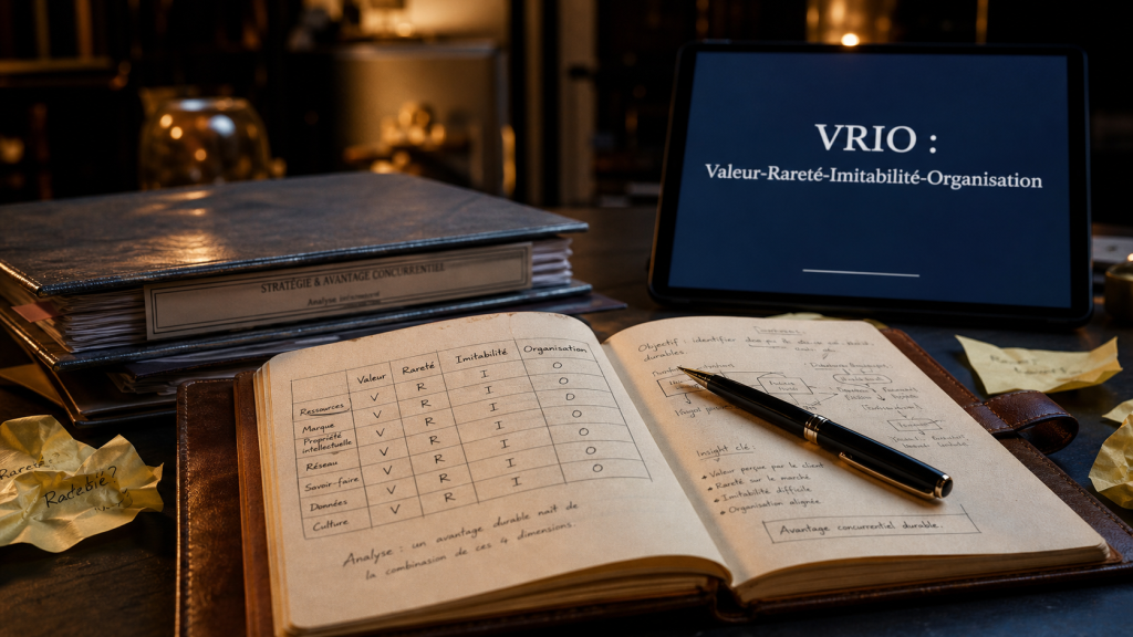 Modèle VRIO pour avantage concurrentiel durable
