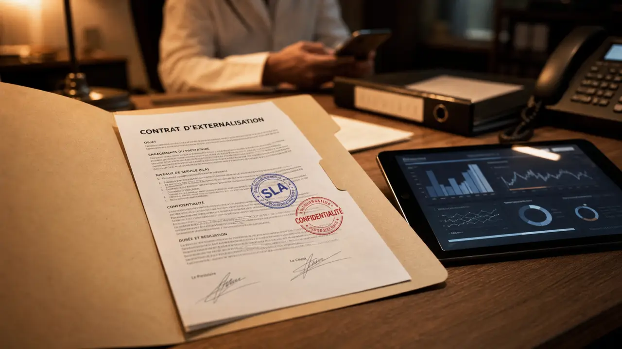 Outsourcing définition : contrat SLA et confidentialité