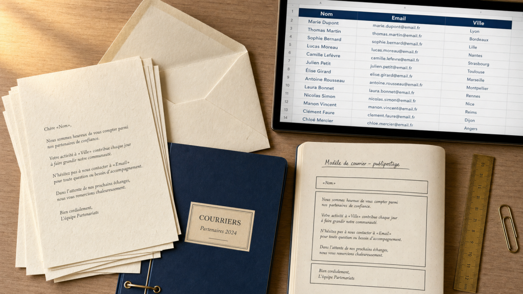 Publipostage def : envoi de lettres et données Excel pour réussir vos campagnes