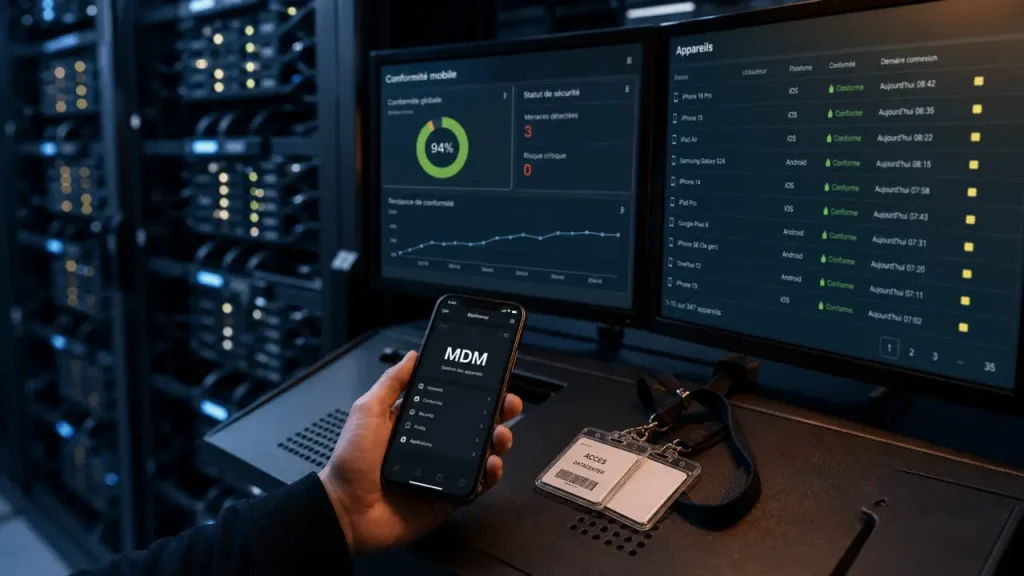 Solution mdm : console IT et smartphone MDM pour sécuriser la flotte mobile