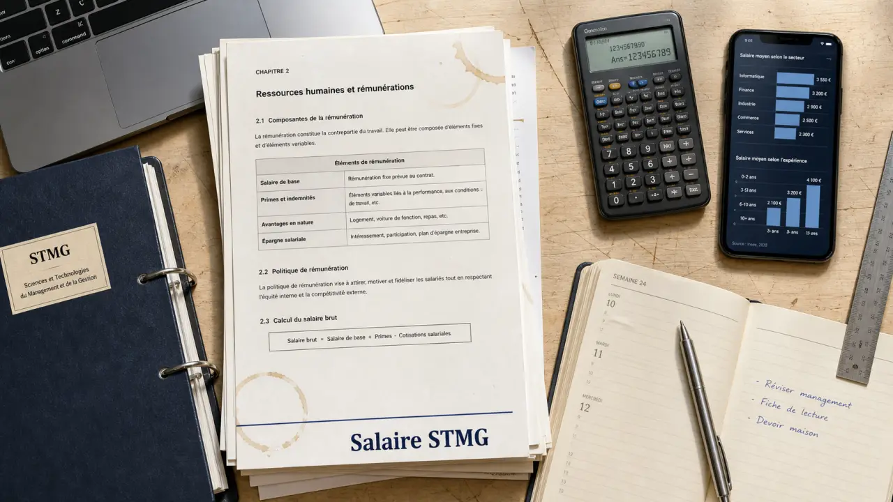 stmg métier salaire : repères BTS, BUT et secteurs