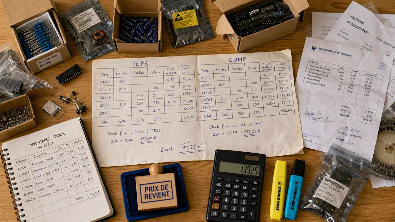 Valoriser un stock : méthodes de calcul et impacts au bilan
