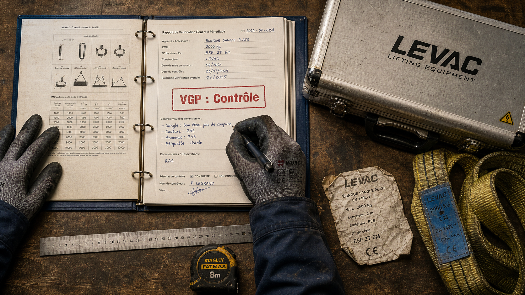 VGP formation : contrôle d’élingage et règles VGP sur atelier