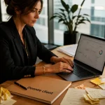 CRM manager : tableau de bord CRM sur ordinateur