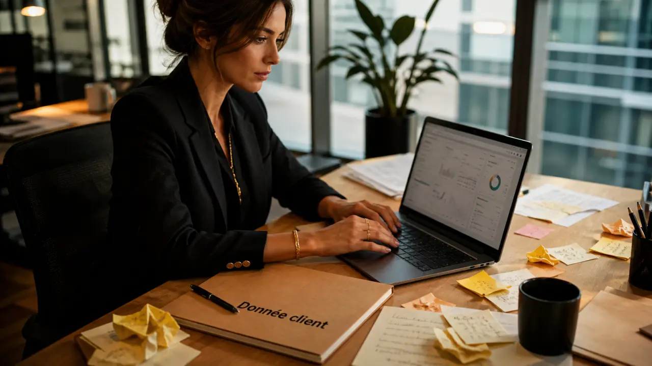 CRM manager : tableau de bord CRM sur ordinateur