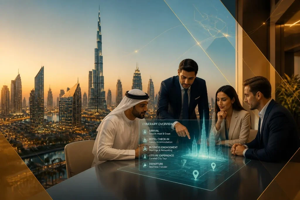 Dubaï, le cadre idéal pour un voyage d’affaires d’équipe, entre logistique fluide, cohésion et devis sur mesure