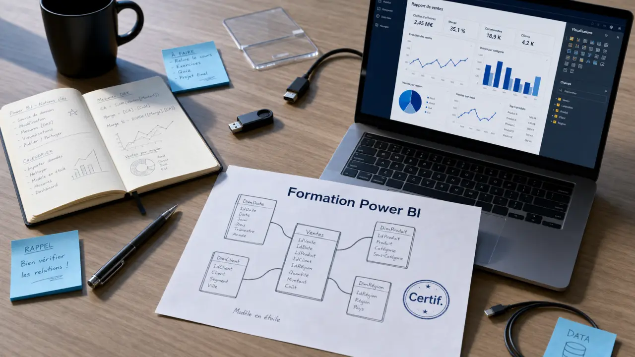 Formation power bi certifiante : critères pour choisir la bonne formule