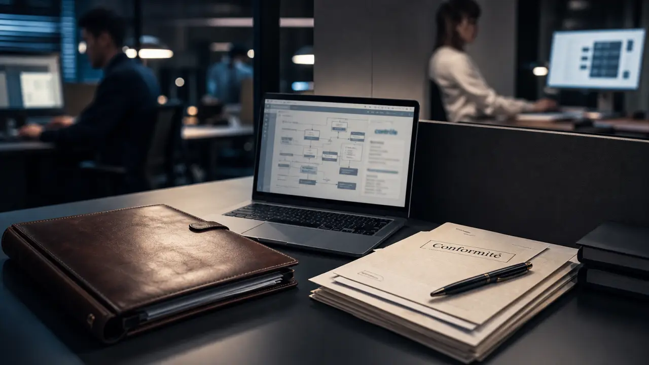Middle office banque : contrôle conformité et reporting, documents et tableaux