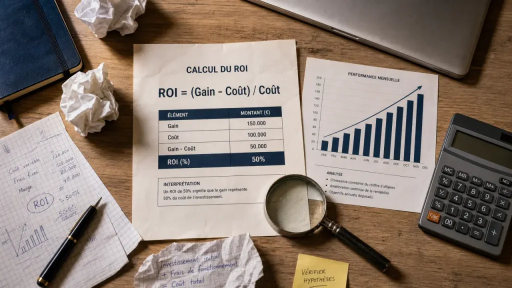 ROI : comment le calculer, l’interpréter et éviter les pièges avant de décider