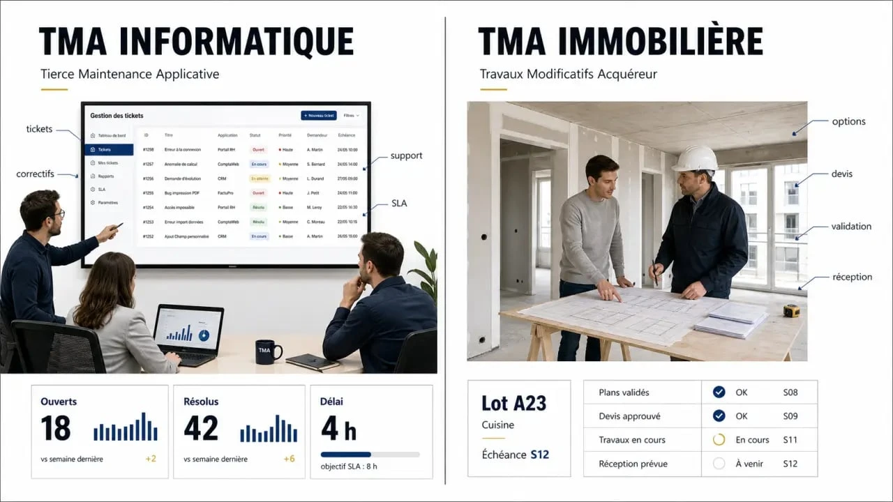 Gestion de la relation client tma : comparaison entre TMA informatique et TMA immobilier