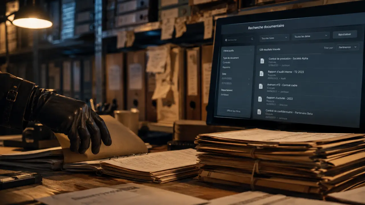 Recherche documents entreprise : retrouver un document rapidement