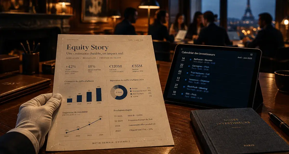 Agence communication financière paris : Equity Story et calendrier investisseurs