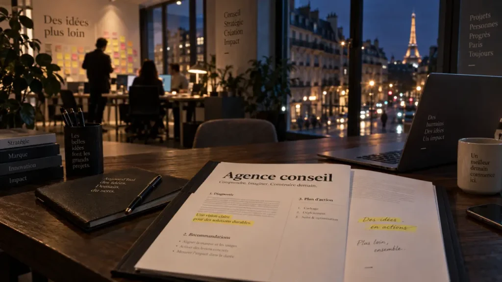 Agence conseil en communication à Paris : stratégie, création et preuve par les cas clients