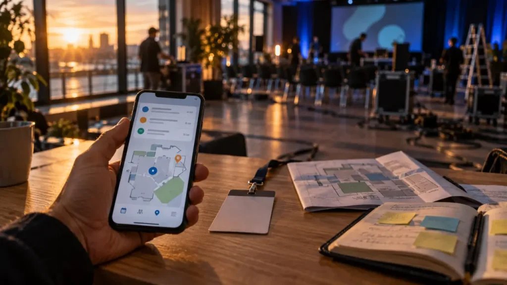 Une application événementielle centralise inscriptions, agenda et networking